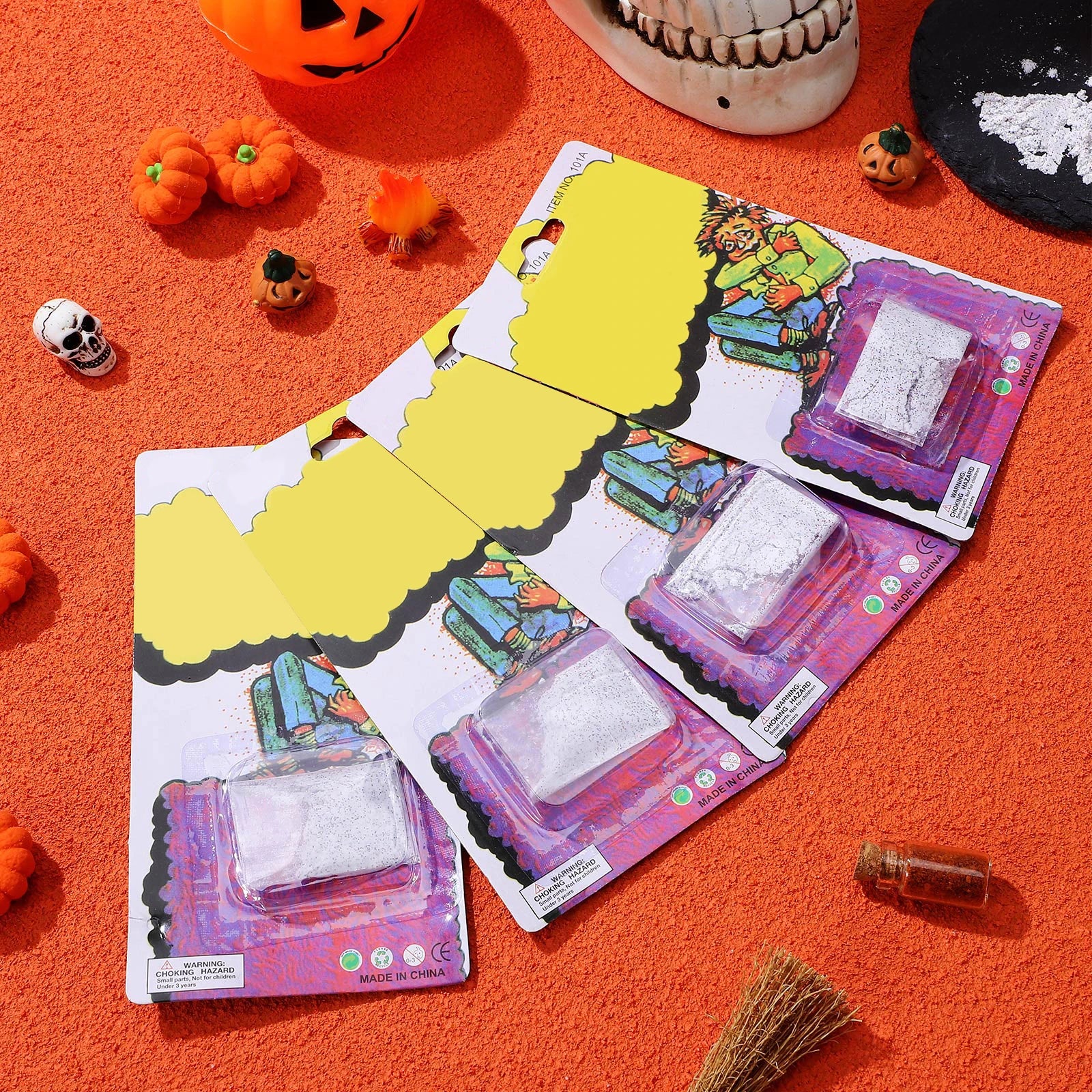 10PCS Halloween Trick Prop Itching Powder Prank Party Supplies for Joke Surprise April Fools' Day Funny Joke Trick Novelty Toy Peaceful Pleasures Health and Wellness