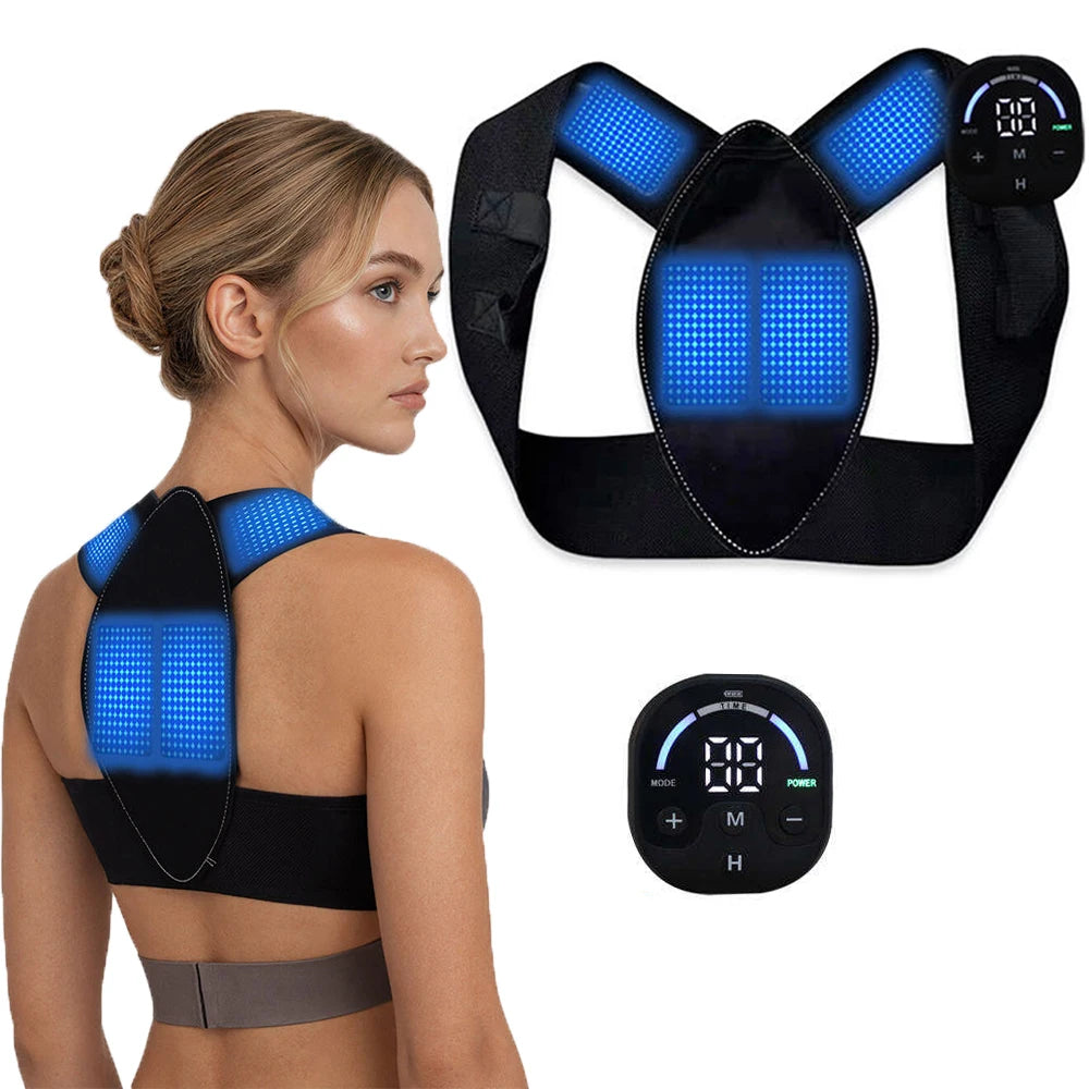 VamsLuna EMS Posture Corrector Belt | Back Pain Relief & Support