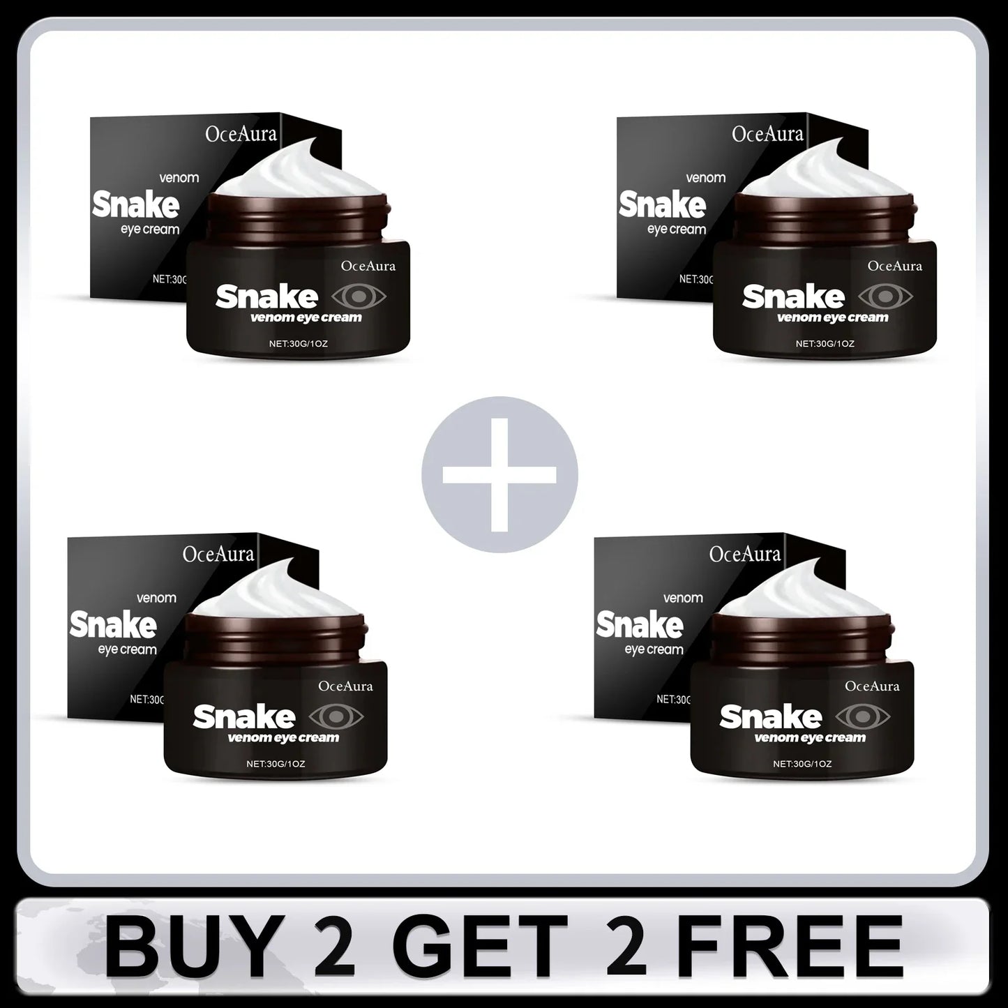 OceAura Snake Venom Eye Cream – Firm, Lift & Brighten 30g