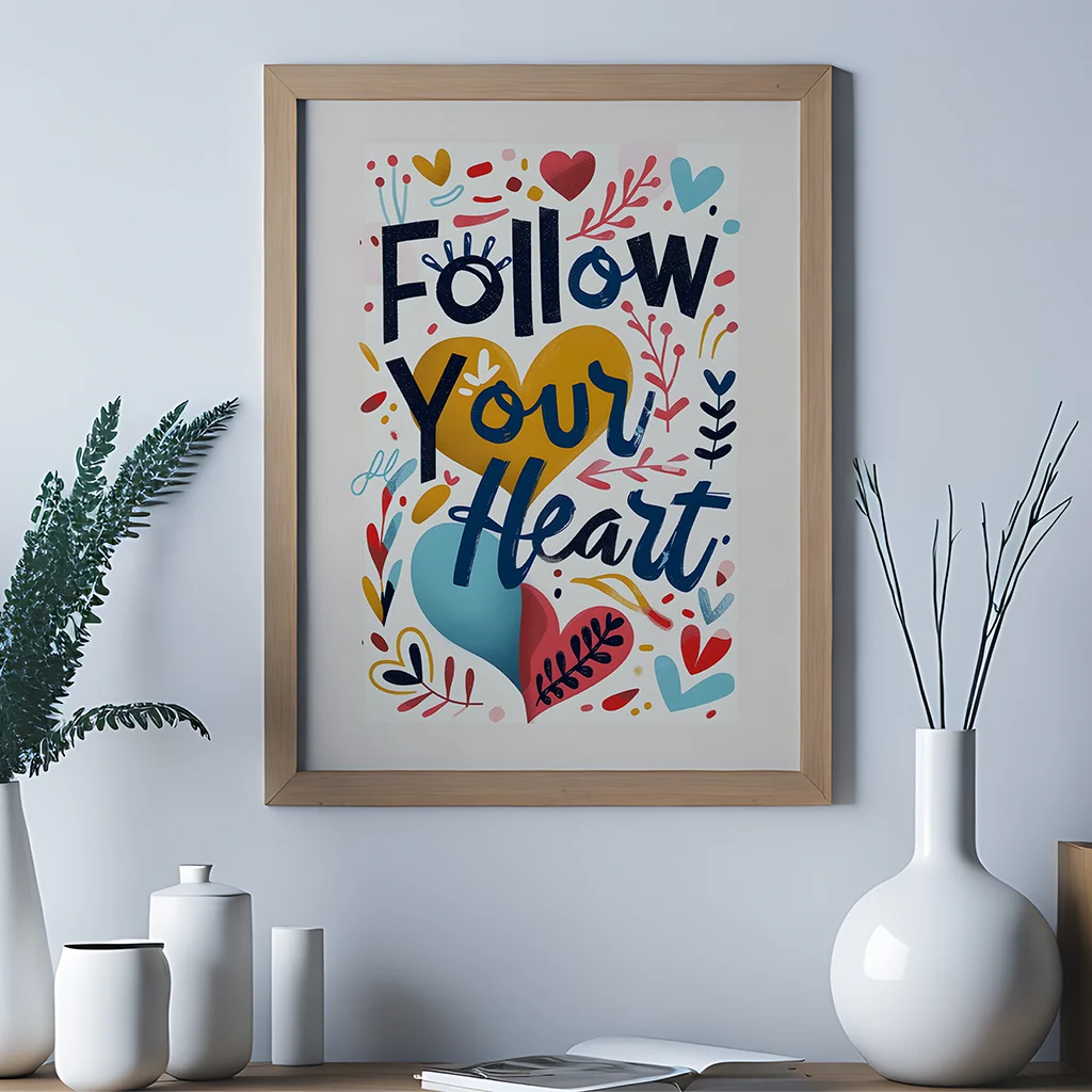 Nordic Motivational Canvas Wall Art | Colorful Inspirational Print Canvas Wall Art Peaceful Pleasures Health and Wellness