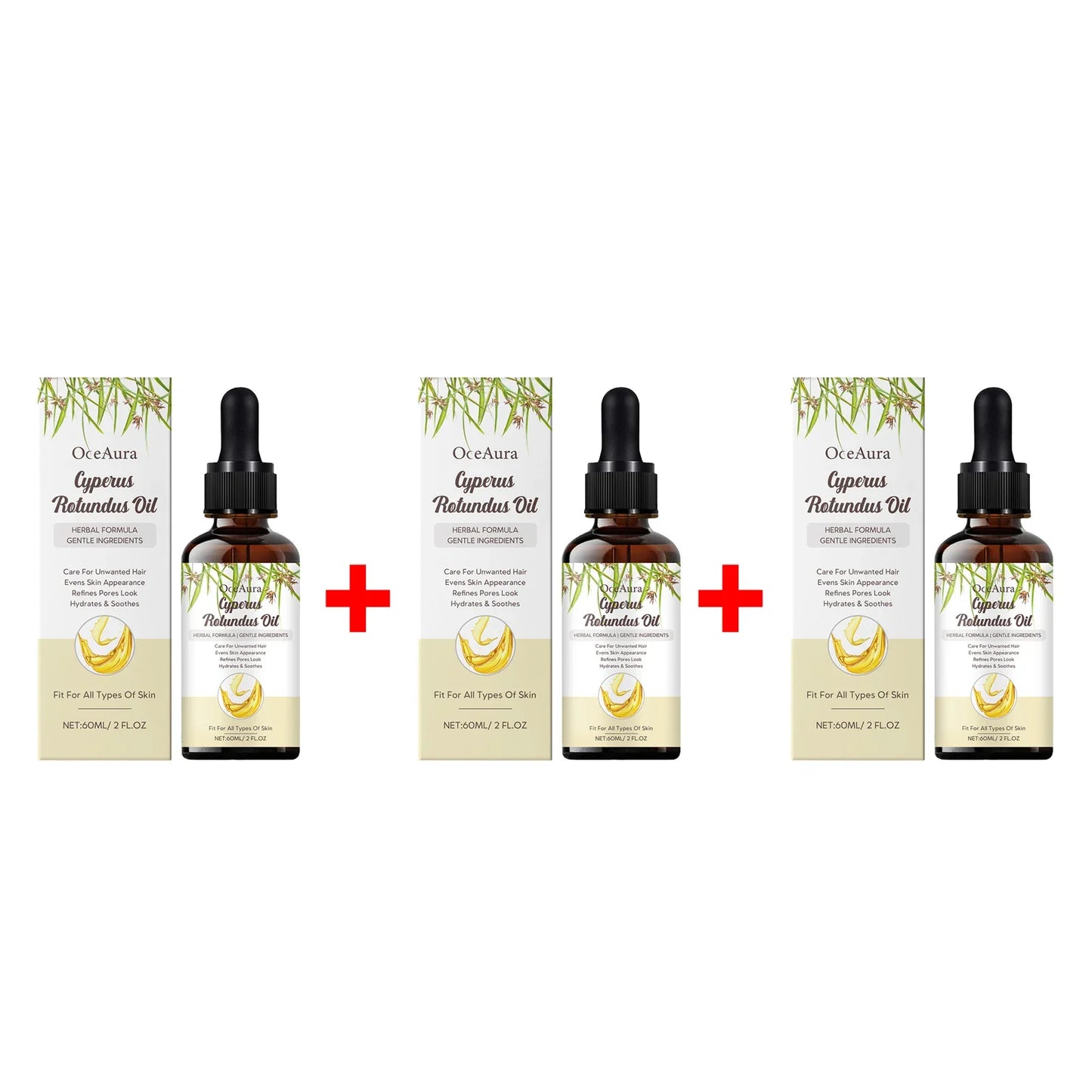 OceAura Cyperus Rotundus After-Shave Hair Growth Inhibitor Oil