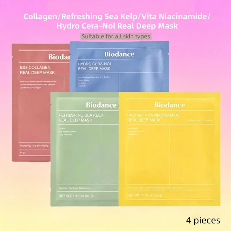 Biodance Real Deep Overnight Hydrogel Mask 4-Pack Peaceful Pleasures Health and Wellness