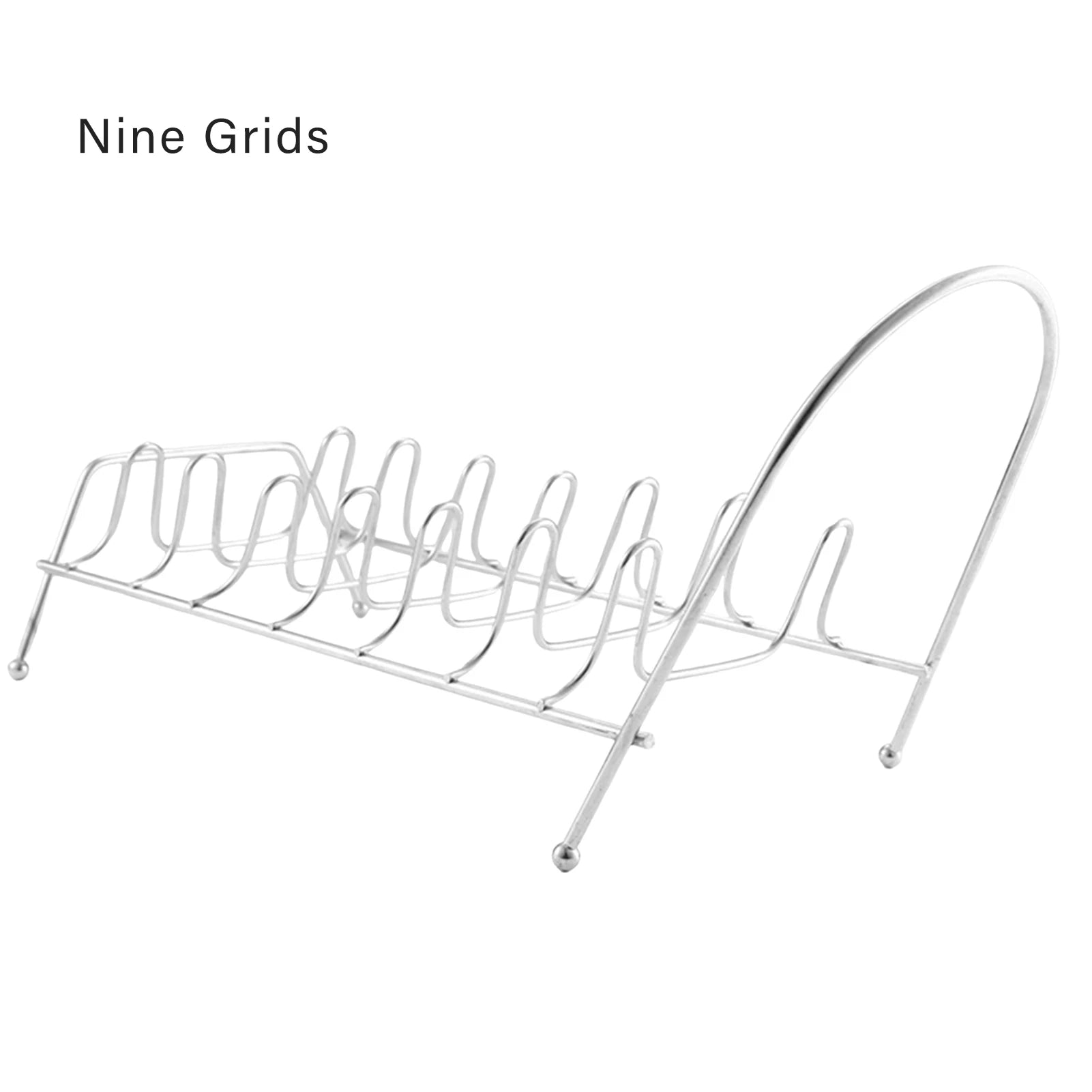 Kitchen Countertop Dishes Dry Shelf Simple Design Space Saving Storage Rack Suitable for Keep Plates Neatly Stored Peaceful Pleasures Health and Wellness 9 Grids