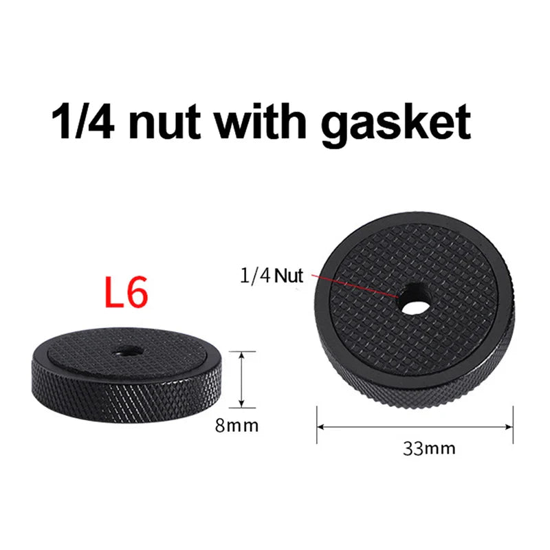 Camera Screw Adapter 1/4 3/8 5/8" Tripod Hot Shoe Mount