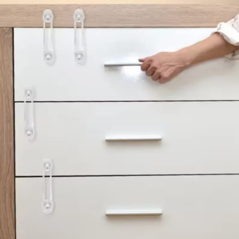 Multifunctional Baby Safety Drawer Lock, Childproof Cabinet Door Soft Strap Lock, Lock for Babies' Protection Peaceful Pleasures Health and Wellness