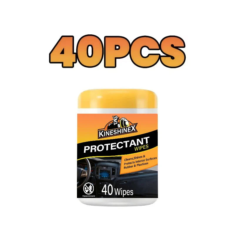 40-Pack Car Interior Wet Wipes – Dashboard, Seats & Trim