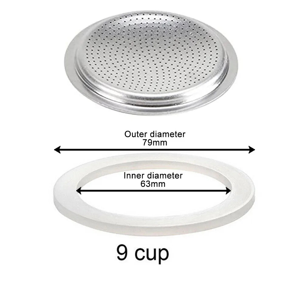 Replacement Gasket Seal Coffee Espresso Moka Stove Pot Silicone Ring