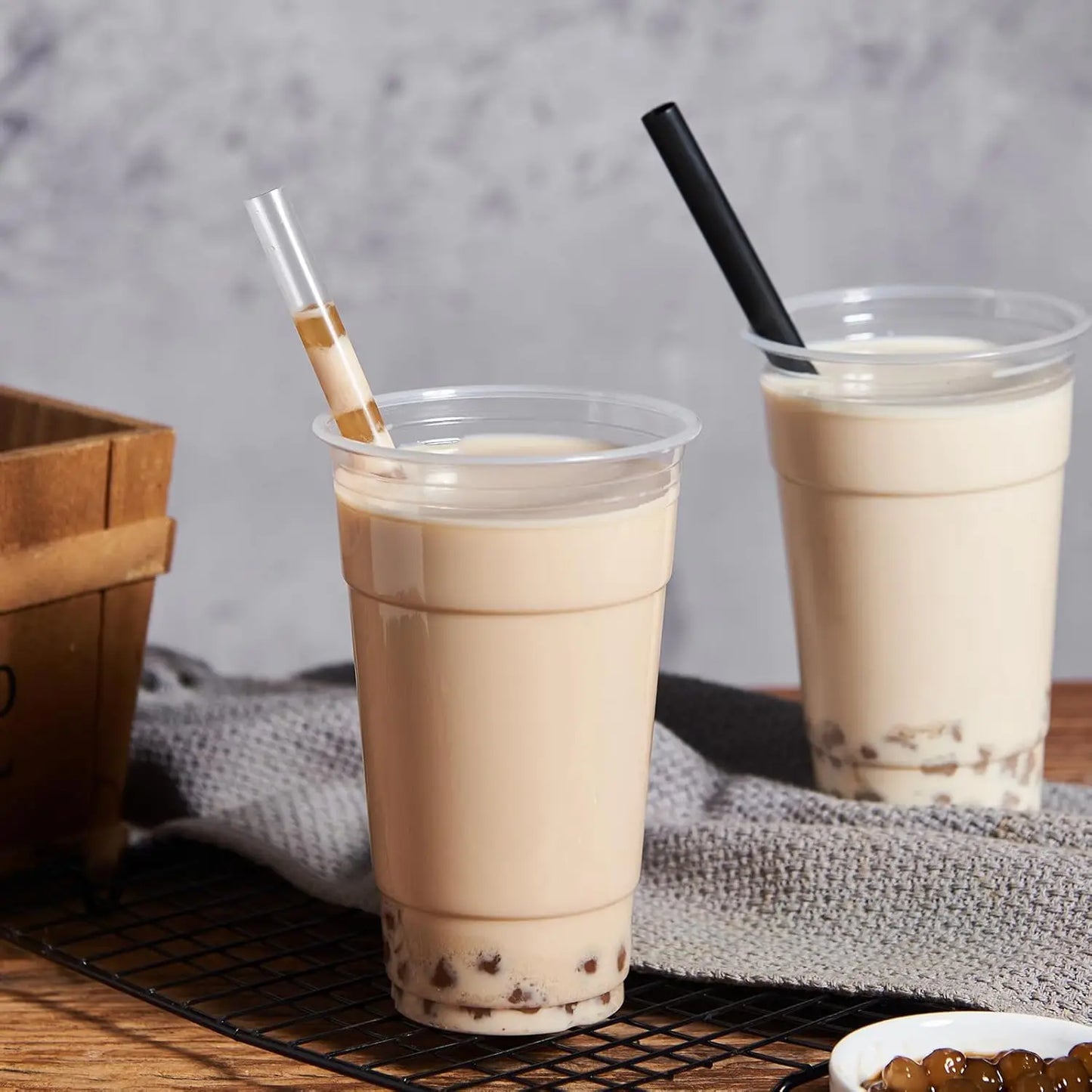 Disposable Plastic Boba Straws 11mm Extra Wide Diameter Individually Wrapped for Bubble Tea Smoothie Milkshake for Party Peaceful Pleasures Health and Wellness