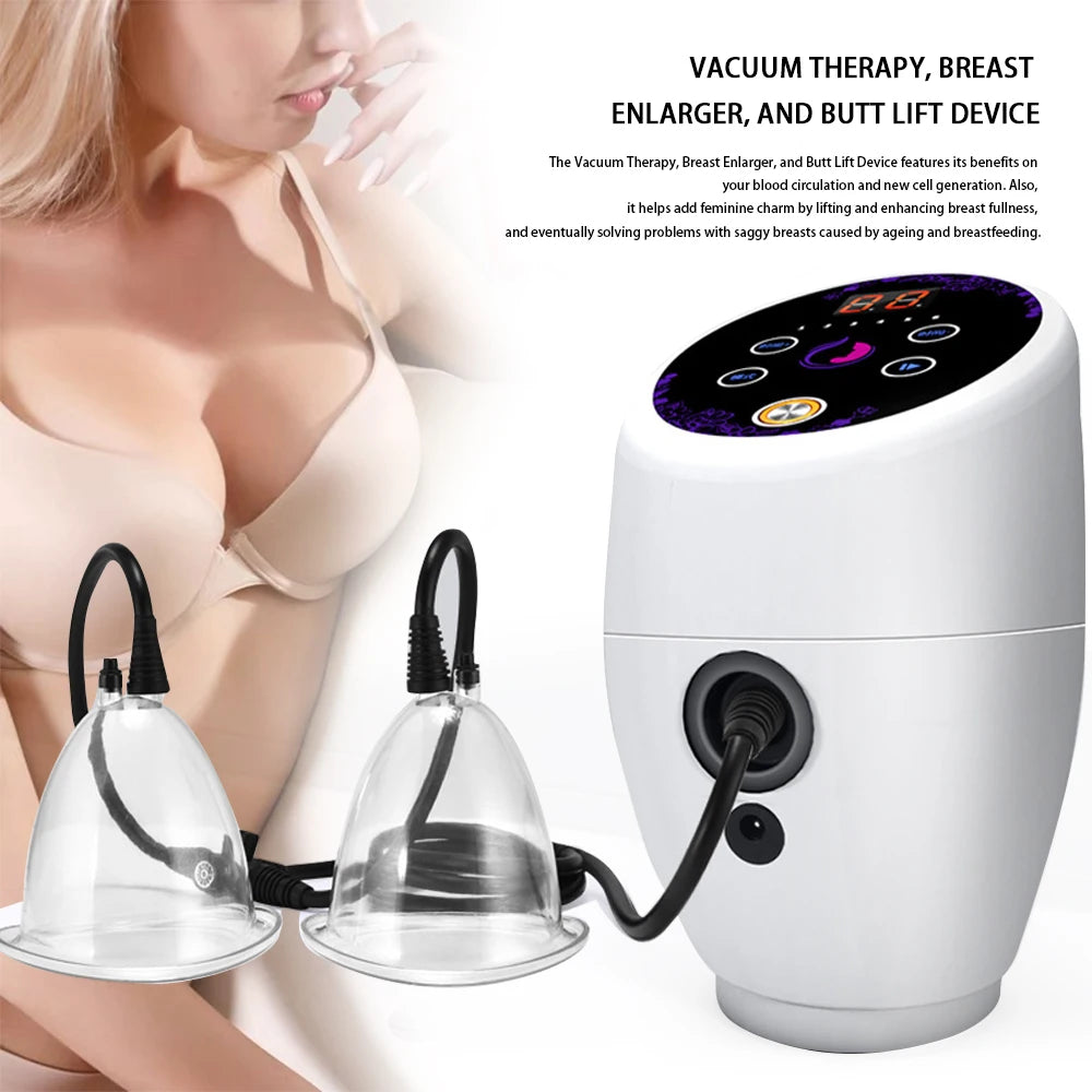 VamsLuna Electric Breast Massager Vacuum Therapy Machine 6 Cups