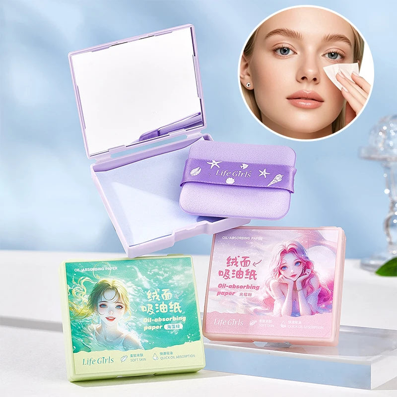 Oil-Absorbing Face Sheets 100 Pcs | Matte Skin Men & Women