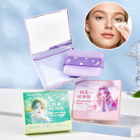 Oil-Absorbing Face Sheets 100 Pcs | Matte Skin Men & Women Oil Absorbing Sheets Peaceful Pleasures Health and Wellness
