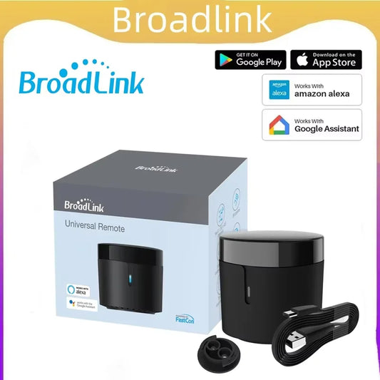 Broadlink Rm4 Mini Smart Remote Control Infrared Universal IR Audio Video Smart Home work with Google Home Alexa Peaceful Pleasures Health and Wellness