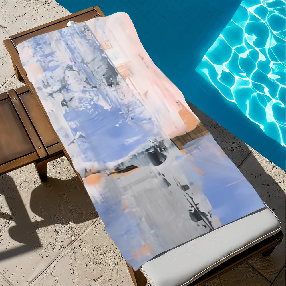 Quick-Dry Cushion Pattern Beach Towel | Soft, Lightweight Quick-Dry Beach Towel Peaceful Pleasures Health and Wellness z1 STJ150x180CM