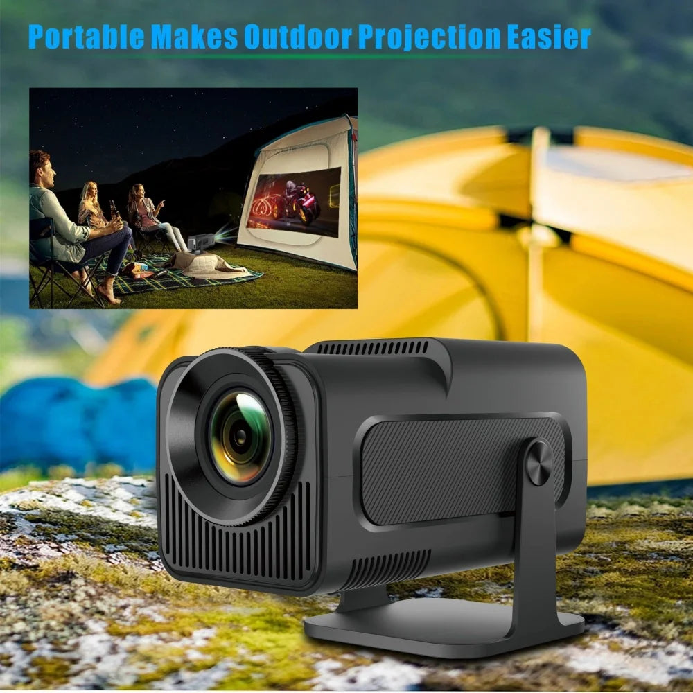 Mini Portable Projector Newly Native HY320 720P Android11 4K 300ANSI Projector Wifi6 BT5.0 Cinema Outdoor Rotable Projector Peaceful Pleasures Health and Wellness