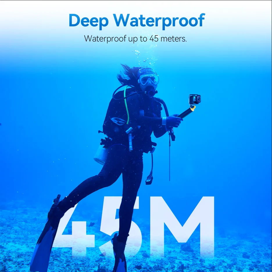 TELESIN 45M Waterproof Case for Insta360 Ace Pro & Pro 2