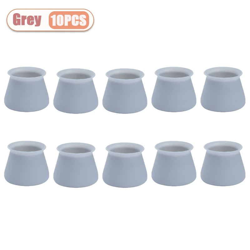Silicone Chair Leg Caps – Non-Slip Floor Protectors 10–40 PCS