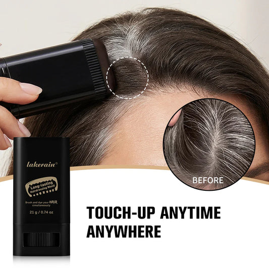 Waterproof Gray Coverage Hair Dye Stick with Built-In Comb Hair Color Stick Oasis Select