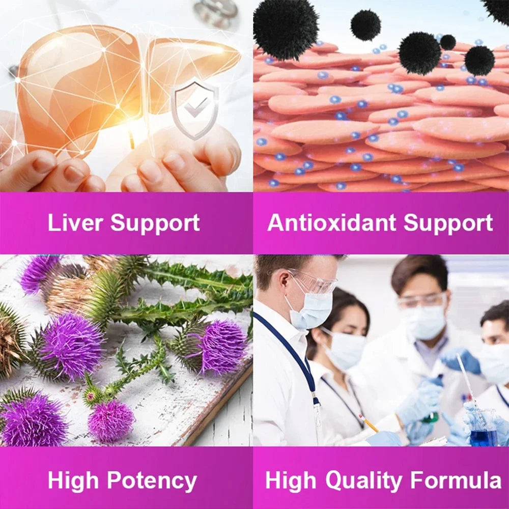 Milk Thistle Liver Detox & Cleanse Supplement – Men & Women