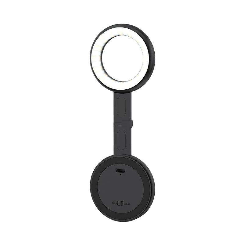 Magnetic Absorption Fill Light Lamp Light Led Mobile Led Light Cell Phone Lighting Led Light Photography Selfie Lighting Camera Peaceful Pleasures Health and Wellness Black1 China Mainland
