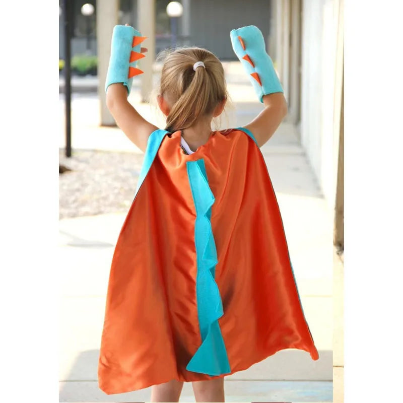 Kids Dinosaur Costume Cape Set | Halloween Birthday Dress Up