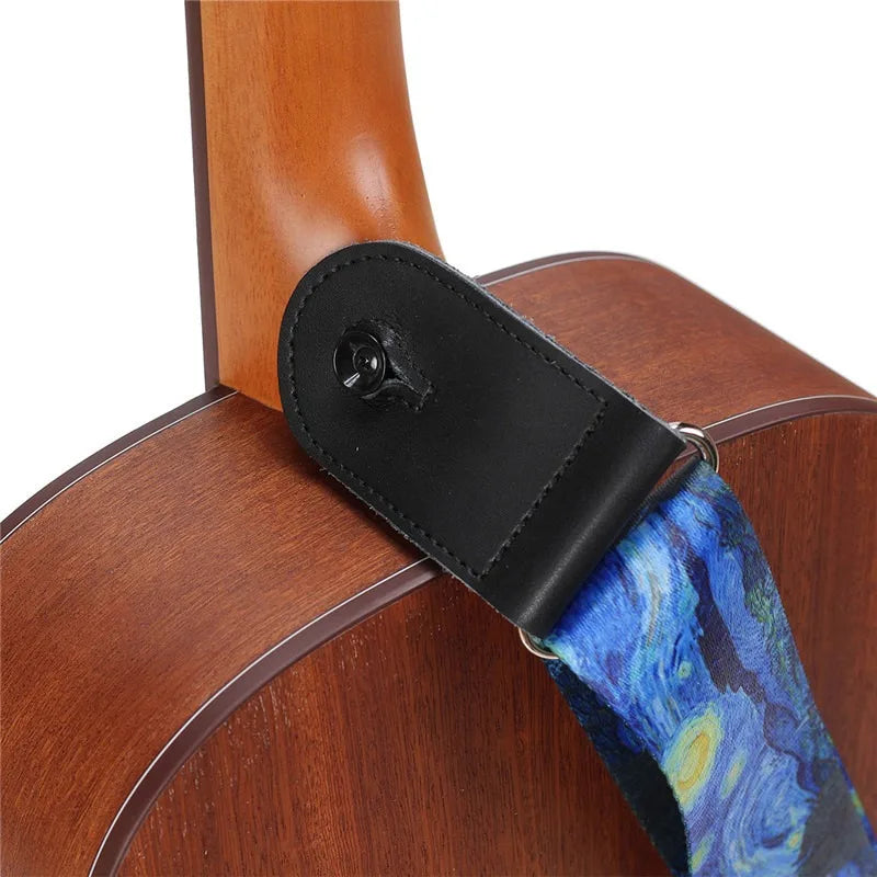 Personalized Star Strap 3 Picks Electric Guitar Shoulder Acoustic