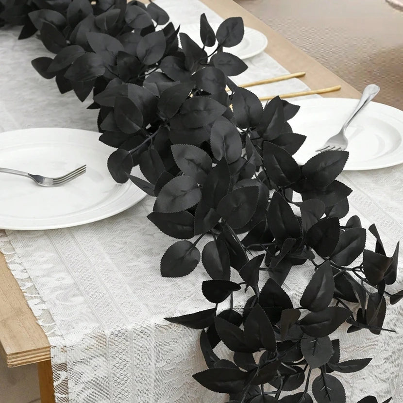 Artificial Vine Rattan Leaves | Wedding, Halloween & Home Decor