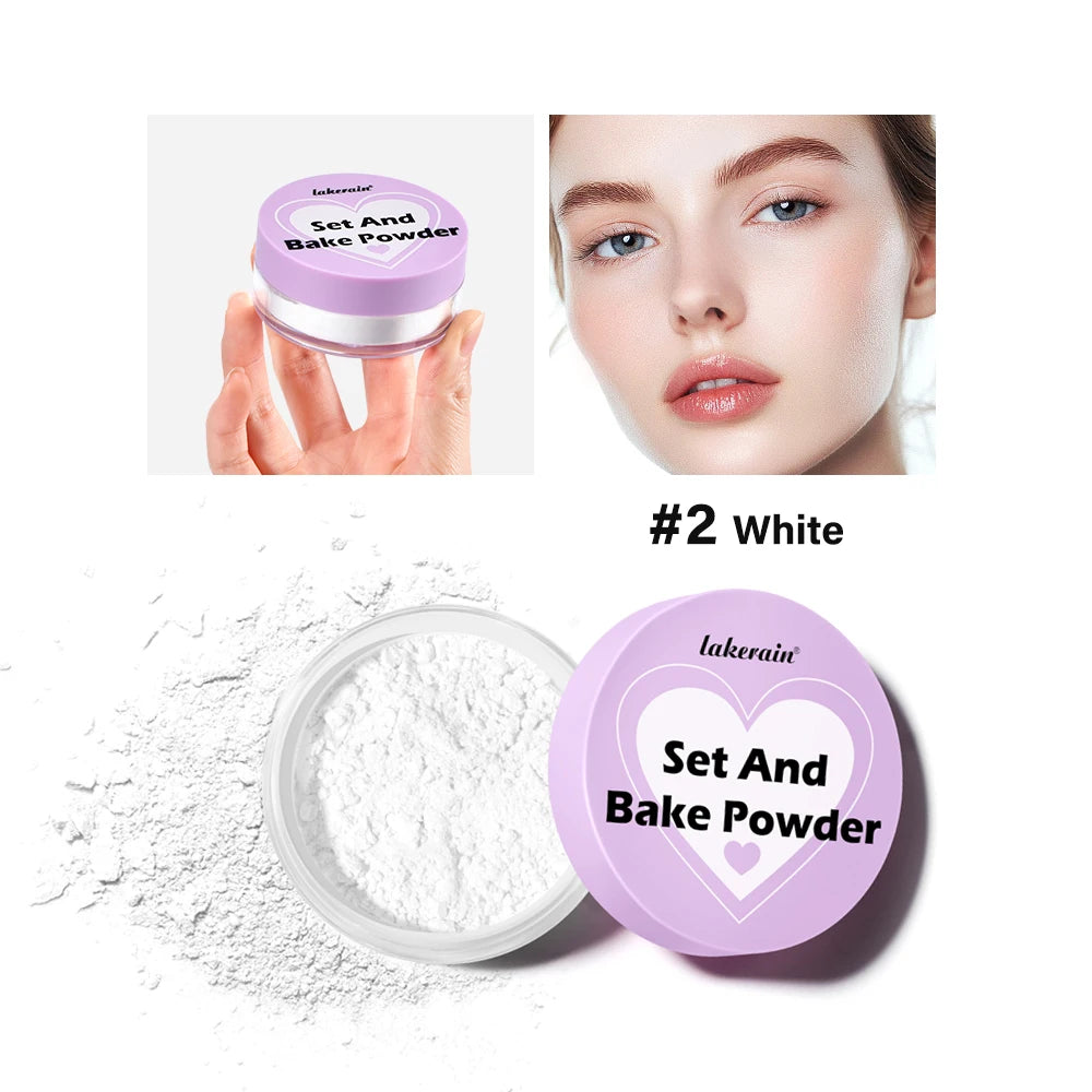 Lakerain Loose Setting Powder – Matte Oil Control, All Skin Types