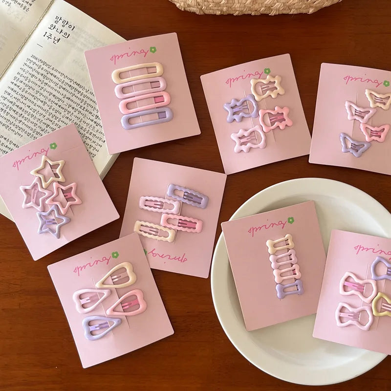 Cute Star Hair Clips Girl's Side Bangs Accessories Small Clip