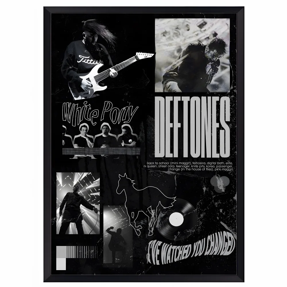 D-Deftones Band Poster HD art sticky wall waterproof home living room bar office aesthetic decoration Peaceful Pleasures Health and Wellness z11 50X70cmNoframe