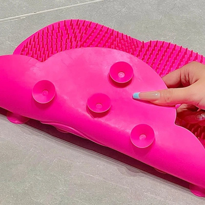 Silicone Foot Scrubber Mat | Non-Slip Shower Massage Pad