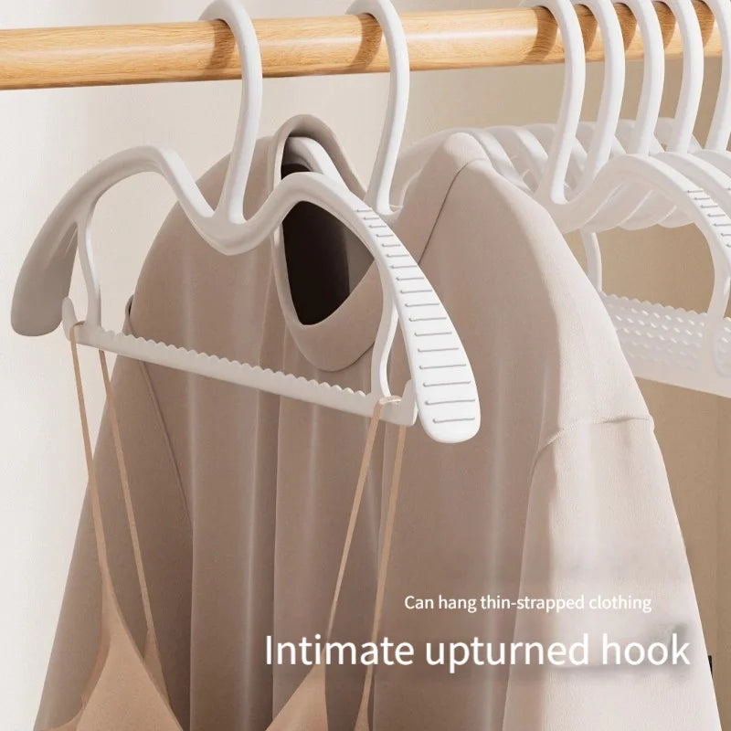 10-Pack Wide Shoulder Non-Slip Clothes Hangers | Space-Saving Clothes Hangers Peaceful Pleasures Health and Wellness