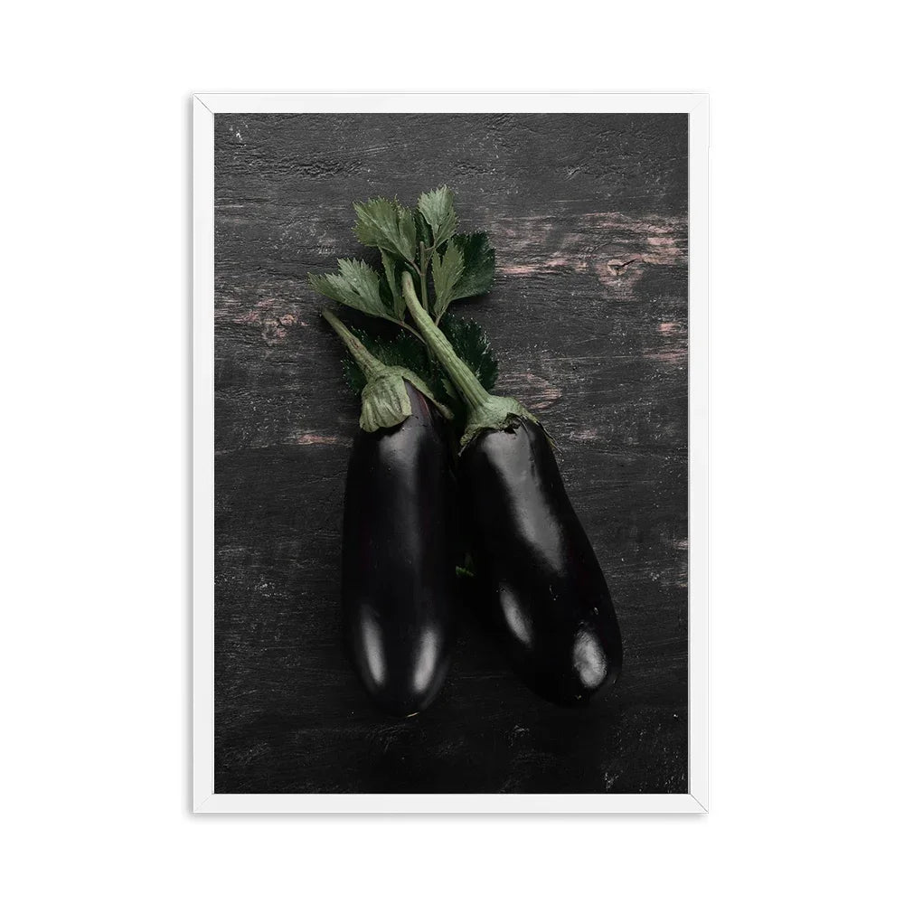 Pomegranate Blueberry Canvas Wall Art | Kitchen Food Poster