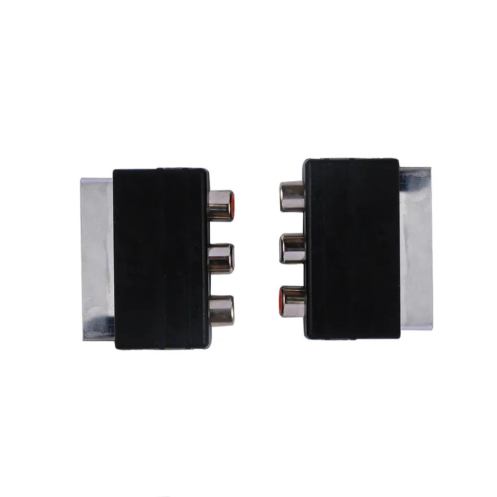 High Quality Hot Male Plug To 3 RCA Female Adapter for TV DVD Adapter Cable Audio Video Accessories SCART Converter Peaceful Pleasures Health and Wellness