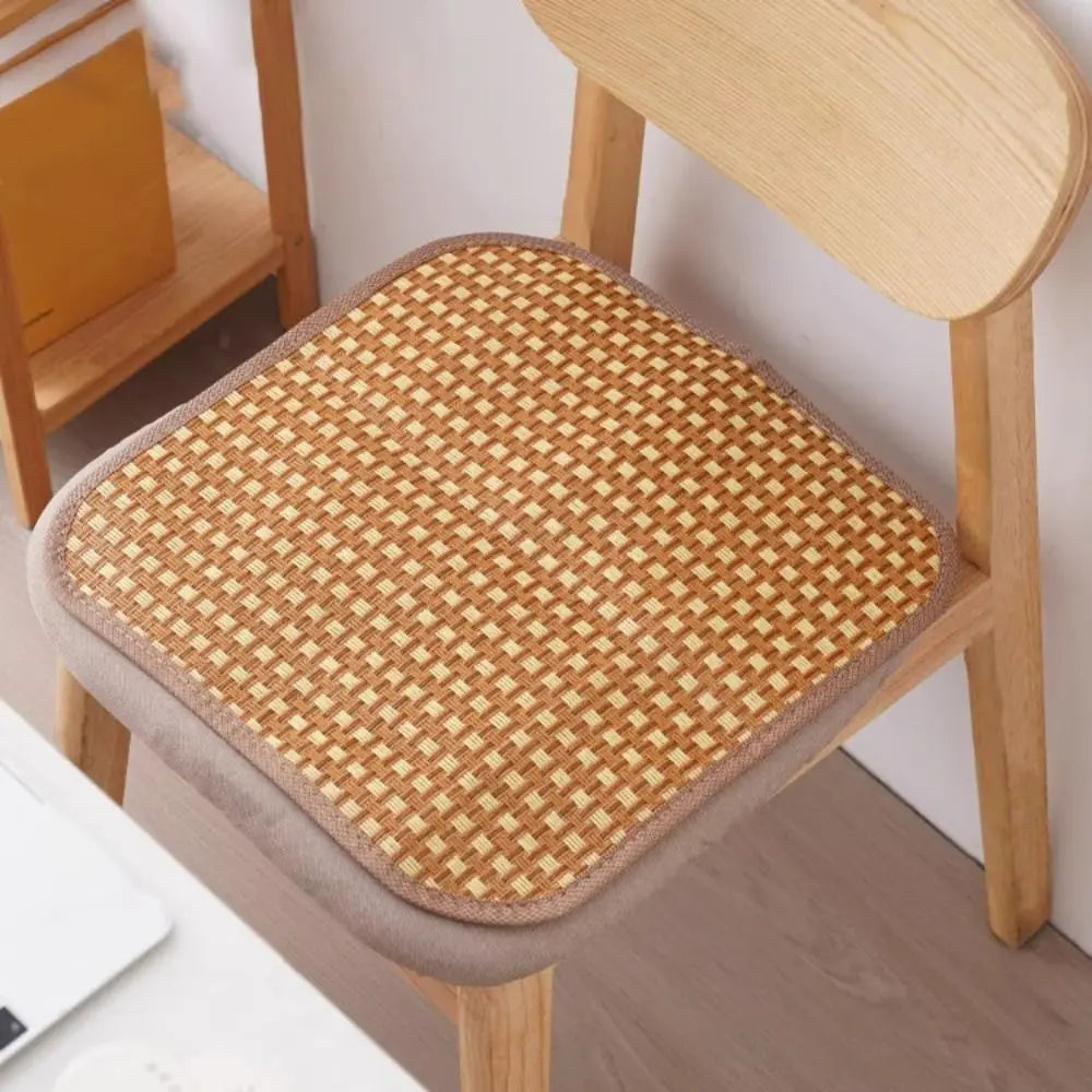 4-Pack Rattan Cooling Seat Cushions | Breathable Non-Slip Chair Pads
