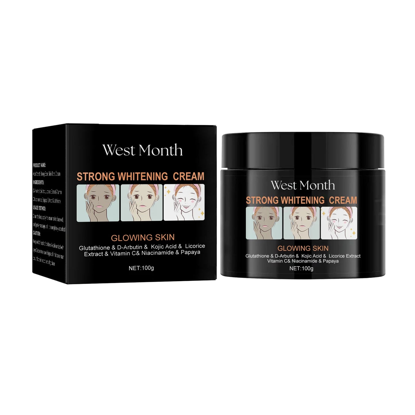 WEST MONTH Dark Spot Brightening Face Cream – 100g Corrector