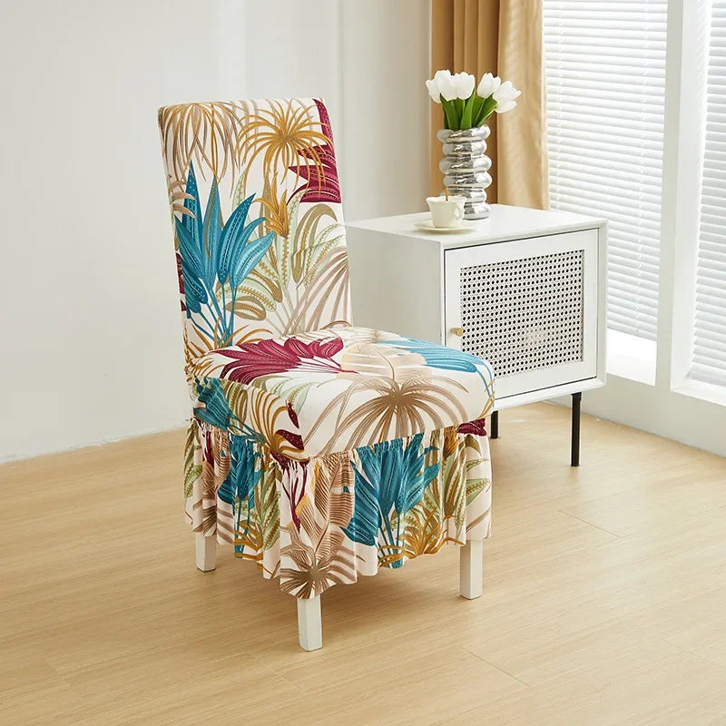 Ruched Spandex Stretch Chair Covers for Dining, Wedding & Banquet