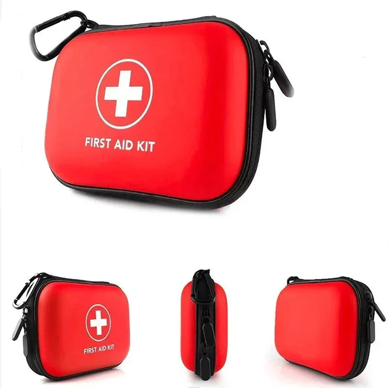 Portable Home First Aid Kit School Emergency Epidemic Prevention PU Waterproof First Aid Kit Car EVA Hard Shell Storage Kit Peaceful Pleasures Health and Wellness