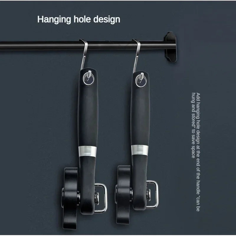 Stainless Steel Manual Can Opener – Side-Cut Monolever & Bottle Opener