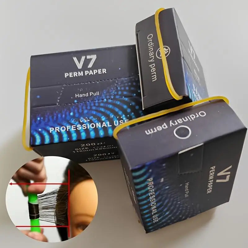 Hair Curling Papers Perm Papers For Hair Curling Salon Disposable Tissue With High Temperature Resistance For Cold And Hot Perms Peaceful Pleasures Health and Wellness