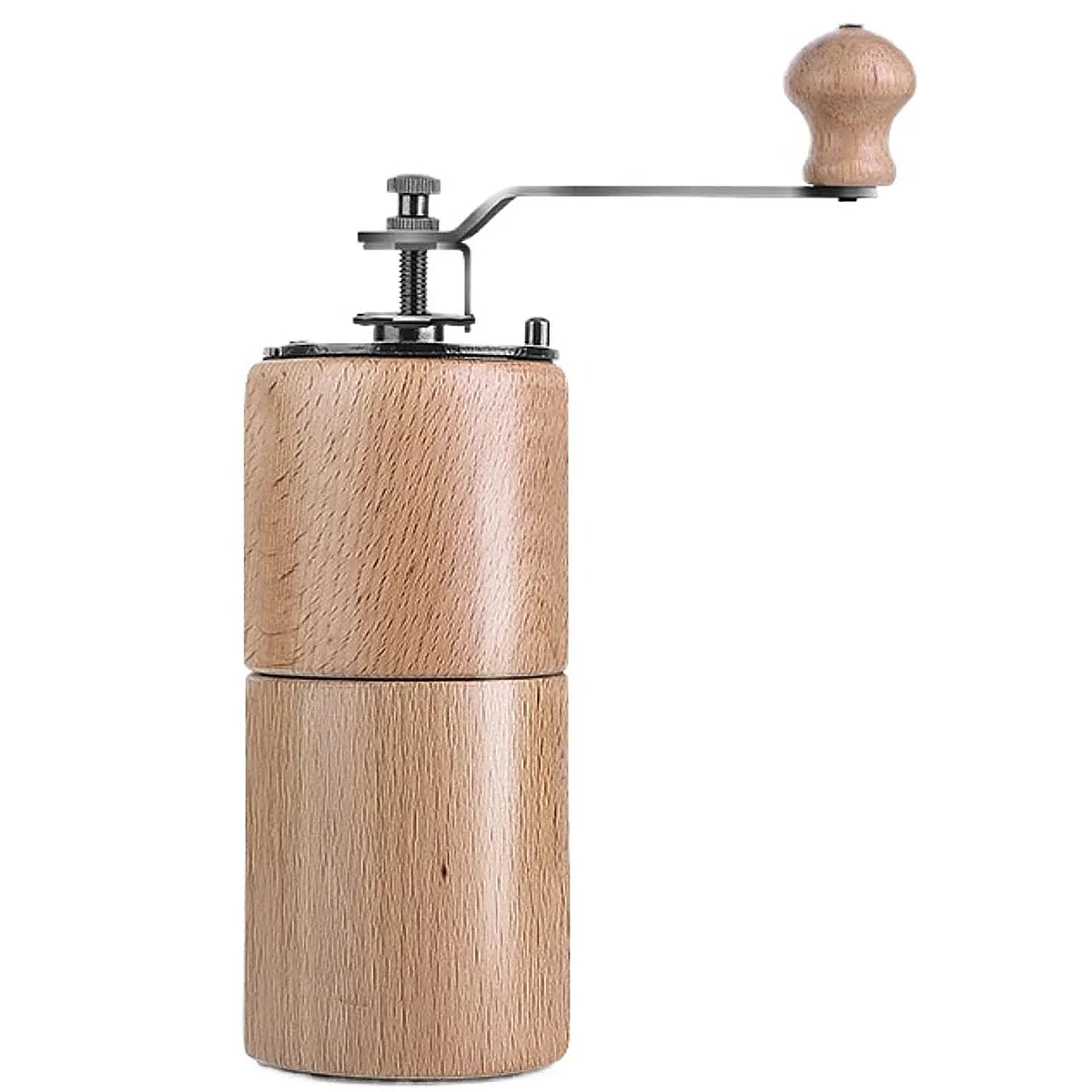 Leeseph Portable Manual Coffee Grinder, Hand Crank Coffee Mill, Durable Beech Wood Design, Ideal for Home, Office, and Travel Peaceful Pleasures Health and Wellness Light Brown