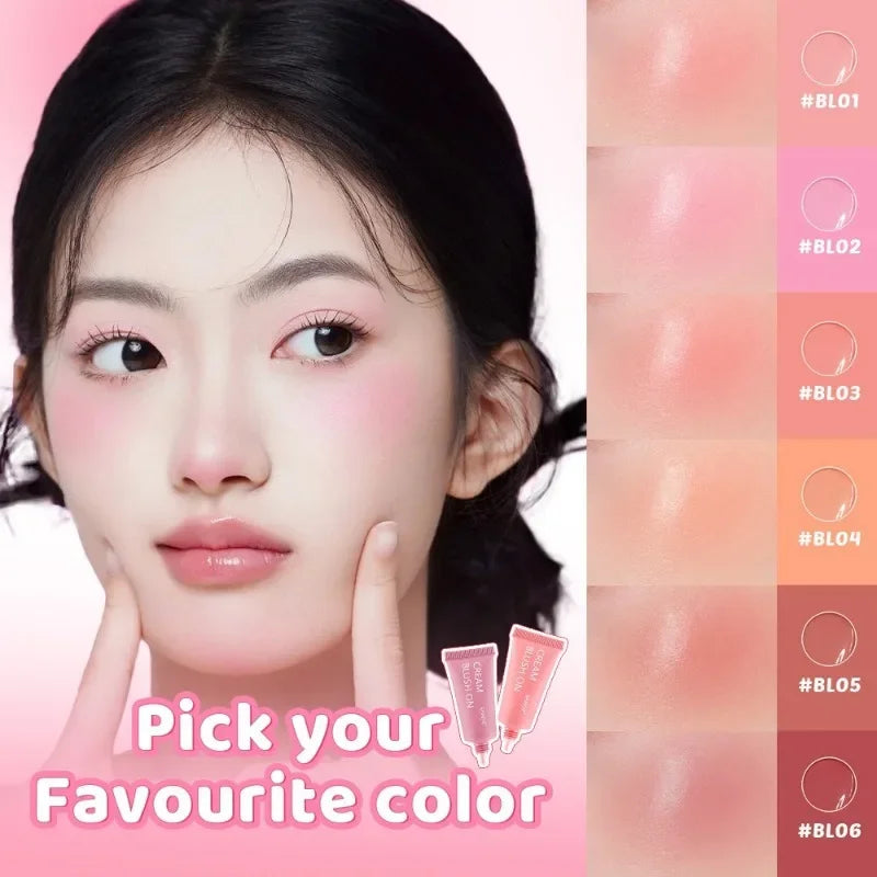 Liquid Blush Cream Stick | Matte Peach Pink Cheek Makeup