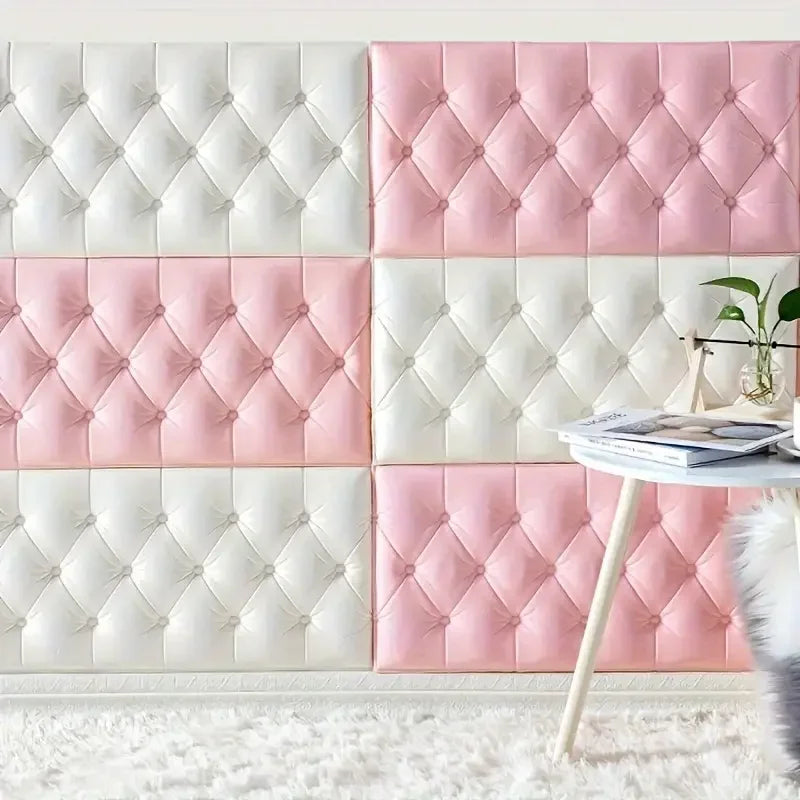 Thickened self-adhesive 3D wall sticker wallpaper tatami anti-collision wall pad children's bedroom living room soft foam pad Peaceful Pleasures Health and Wellness