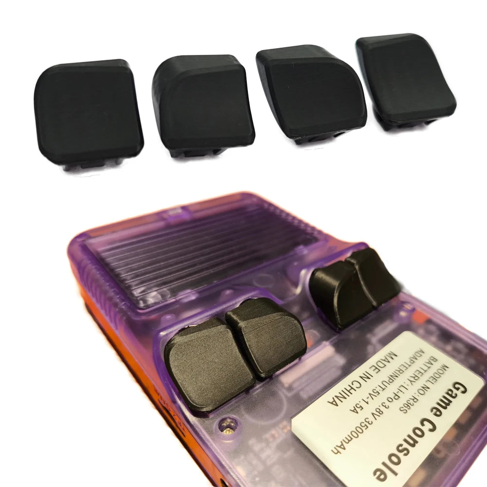 4PCS 3D Printing Back Buttons for R36S Handheld Game Consoles Parts Comfortable Feel Easier to Grasp Peaceful Pleasures Health and Wellness