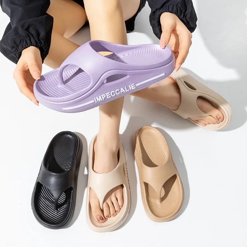 Women's Non-Slip Beach Flip Flops | Lightweight EVA Sandals