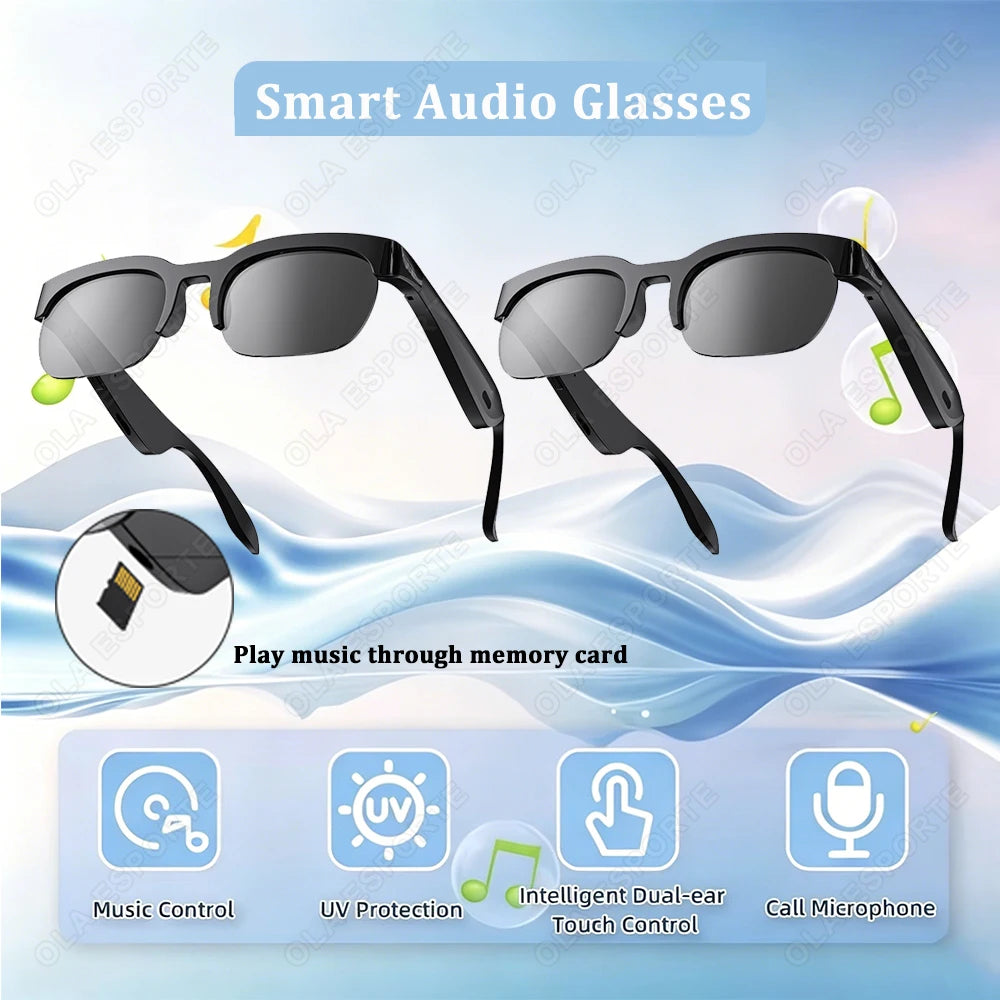 AI Smart Glasses – Bluetooth Calling, Translation & Music