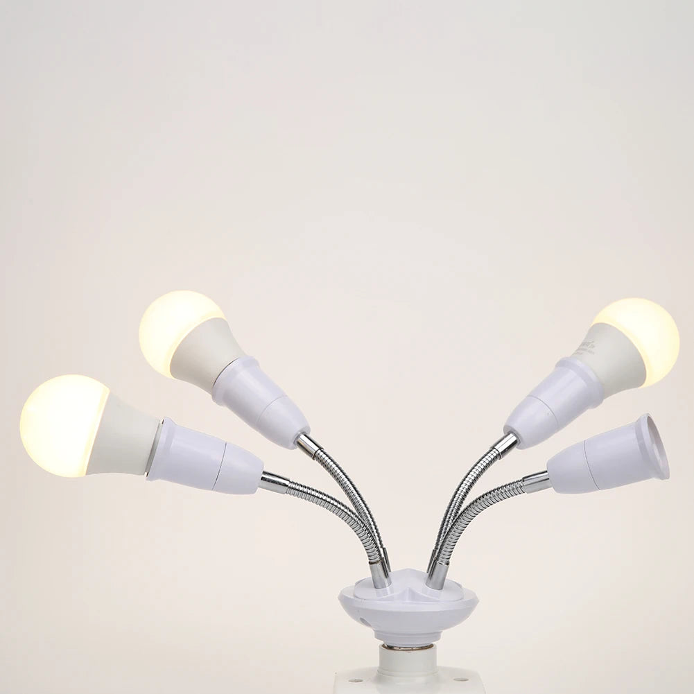 Multi Lamp Holder Adjustable E27 Adapter Converter for LED Light Bulb Socket Peaceful Pleasures Health and Wellness