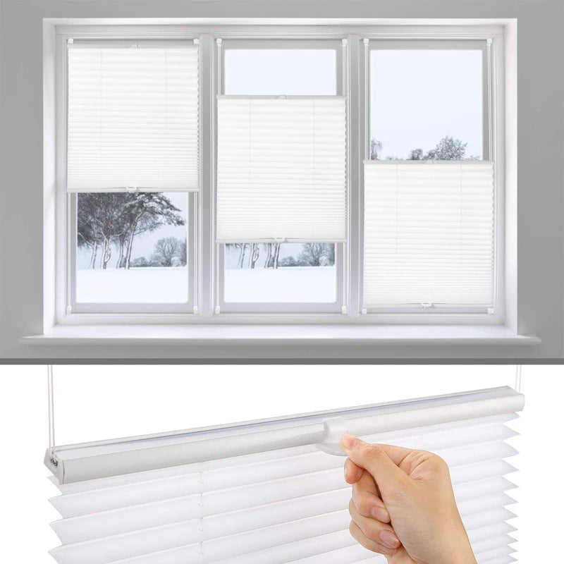 No-Drill Pleated Window Blind Klemmfix Folding Roller Shade