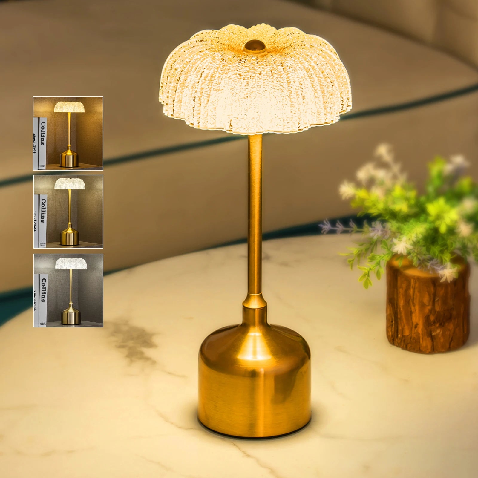 3000mah Retro Bar Table Lamp Restaurant Decoration Lamp LED Rechargeable Desk Light Touch Dimming Night Light Bedroom Lamp Peaceful Pleasures Health and Wellness
