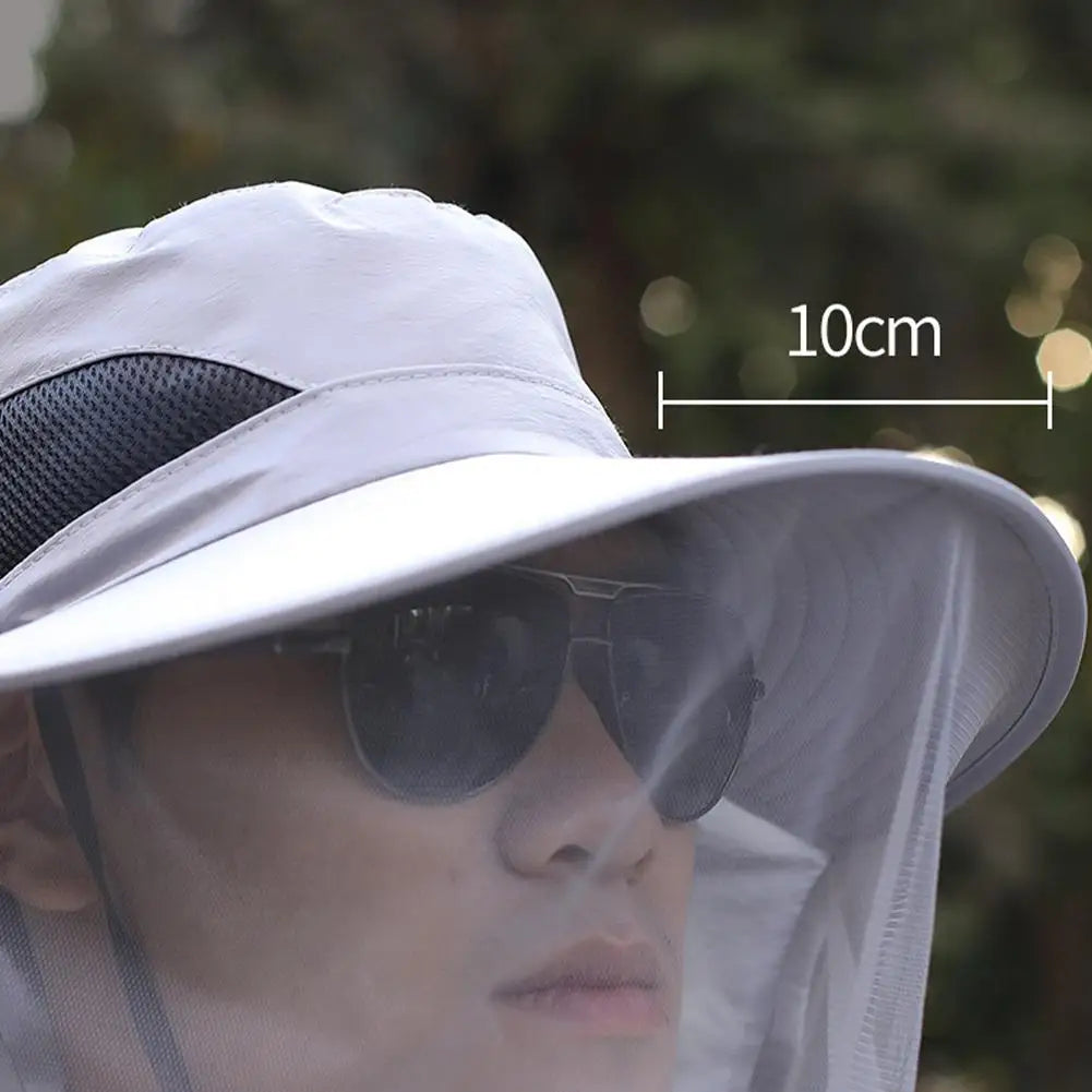 Mosquito Head Net Hat | Full Mesh Bug Shield for Fishing & Outdoors