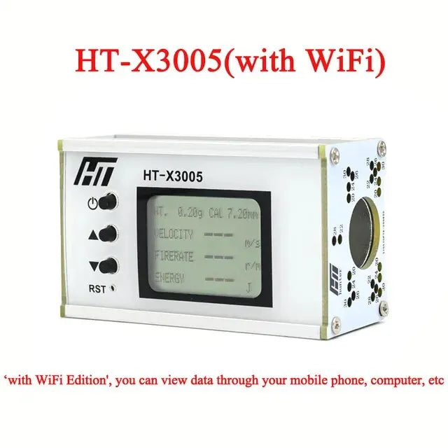 Shooting Speed Meter Ball Velocity Energy Measurement Shooting Chronograph Bullet Speed Tester with Backlight LCD Peaceful Pleasures Health and Wellness X3005(with WiFi) 1
